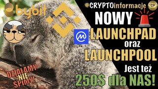 Nowy Launchpad & Launchpool🔥250$ od ByBit & Binance. Działamy nie Śpimy❗️ CRYPTOinformacje