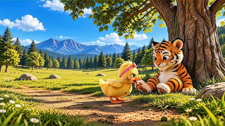 Tiger VS Chick Race