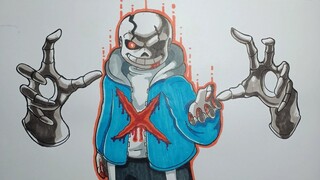 Draw Last Breath Phase 14 UNDERTALE Vẽ Sans Hơi Thở Giai Đoạn 14