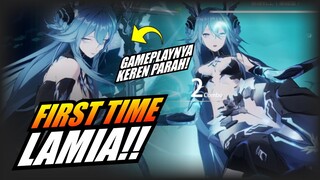 First Time nyobain Lamia sebelum Hiatus! w/live reaction - Punishing: Gray Raven