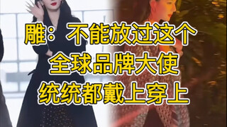 每个单品都给全球品牌大使迪丽热巴穿上 先穿大衣再穿披肩，之前的手表到期后，现在可以带Dior的高级系列手表了，全套都是 Dior