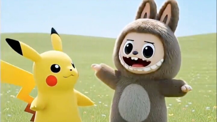 Laabu Rescues PIKACHU #anime #animation #cartoon