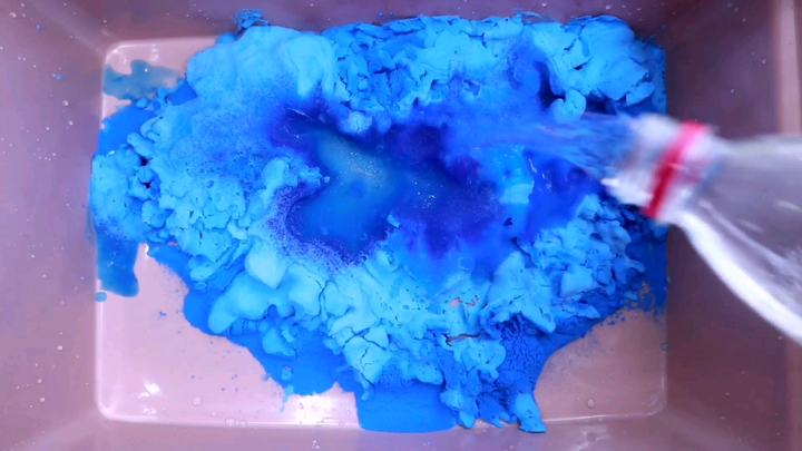 [Thủ công] Dùng một loại bột màu xanh cải tạo slime bị chảy