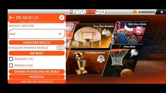 Mod menu by marshall