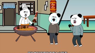 搞笑反转《消失的烤肉》频繁更换服务员，老板说是辞职了