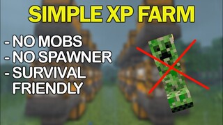 Minecraft: Easy XP FARM TUTORIAL 1.17! (Without Mobs or Spawner)