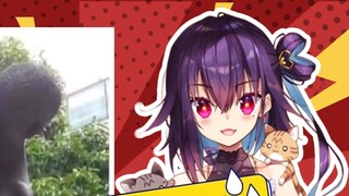 Sister Xiaoyin looks at the bottle slicer who throws the discus [Hong Xiaoyin Akane﻿]