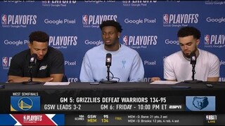 We're Young, We're Hungry - Desmond Bane, Jaron Jackson & Tyus Jones on Grizzlies destroy Warriors