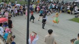 ชาวกวางโจว ลาล่า ดีเกินคาด! CP2022SP การเต้นรำแบบสุ่มสองมิติ DJI mini3 Pro Pazhou Backlight Avenue