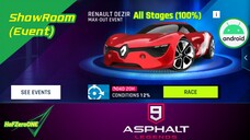 Complete All Stages Showroom Renault Dezir & Claiming All Rewards | Asphalt 9: Legends