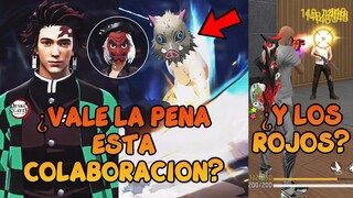 ¡Analizando! TODA la COLABORACIÓN con DEMON SLAYER: Kimetsu no Yaiba! ¿Vale la pena? en FREE FIRE 😳
