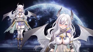 live2D建模展示 是你喜欢的白发龙娘吗❤