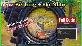 PUBG Mobile | Full Code: Setting + Độ Nhạy Tốt Nhất Của NhâmHNTV - Sấy Beryl Địch Khóc Thét