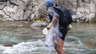 Cast Net Fishing in Nepal | Himalayan Trout Fishing with Handmade Fishing | Asala Fishing |