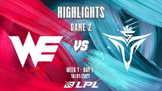 [Highlights] WE vs. V5 - Game 2 | Tuần 1 Ngày 7 | LPL Mùa Xuân 2022