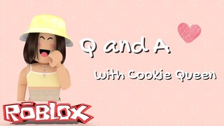 Q and A  + voice reveal | Roblox Tagalog game-play | Cookie Queen Play