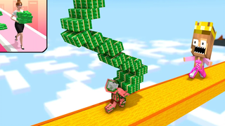 Monster School MONEY RUN 3D 4 CHALLENGE - Minecraft แอนิเมชั่น