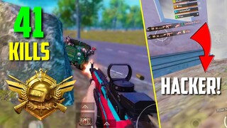 CONQUEROR SQUAD VS HACKER ENDING! | 41 Kills | PUBG Mobile FPP Gameplay