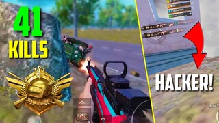 CONQUEROR SQUAD VS HACKER ENDING! | 41 Kills | PUBG Mobile FPP Gameplay