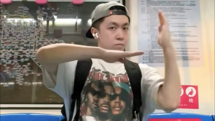 When a shy dancer finds no one on the subway...