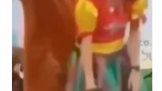 ทำไมหางของเขาถึงยาวออกมาด้านหน้าล่ะ?