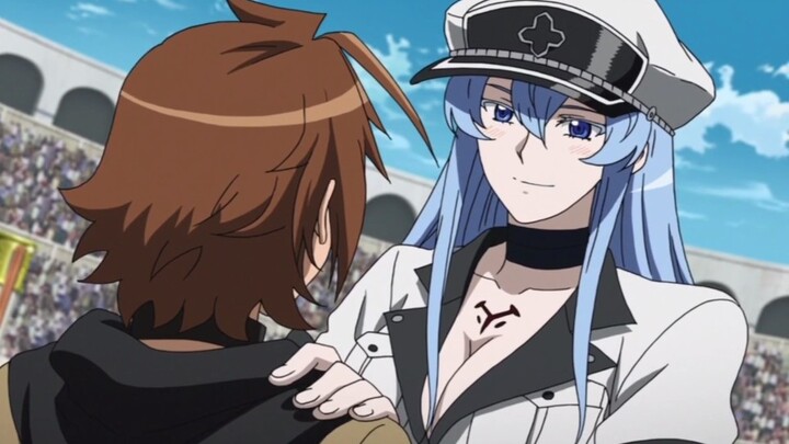 The famous scene of pupil-cutting: Esdeath and Tazmi's first encounter. The Queen: "From now on, you