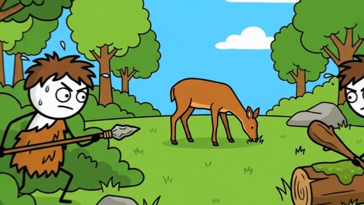 Caveman Test  The Day a Rock Could Kill You #humanevolution #shorts