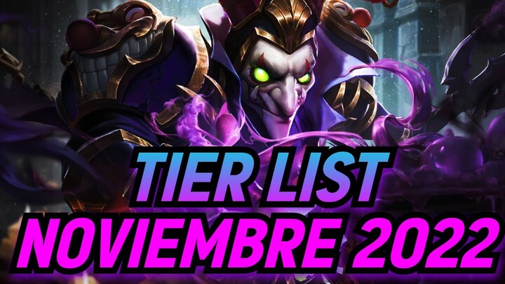 TIER LIST DE NOVIEMBRE 2022 ¡LOS MEJORES HÉROES DE AOV! | Arena of Valor - TiMi Studios | ROV