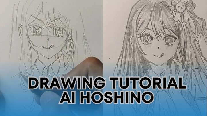 Drawing Tutorial Karakter anime AI HOSHINO