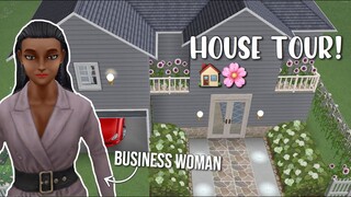 BUSINESS WOMAN HOUSE TOUR🏠💇🏽‍♀️ || Sims Freeplay