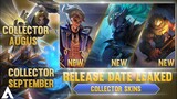 UPCOMING SKINS ML | COLLECTOR AUGUST | STARLIGHT AUGUST | NATALIA COLLECTOR | MOBILE LEGENDS