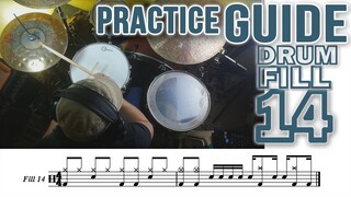Drum Fill 14 (16 Flashy Beginner Drum Fills) PRACTICE GUIDE