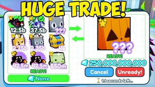 Insane Trade for 250 BILLION GEMS in Roblox Pet Simulator X