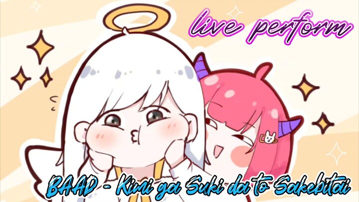 BAAD - Kimi ga Suki da to Sakebitai (live singing) || #JPOPENT #bestofbest