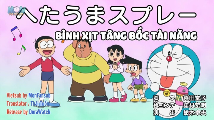 Doraemon (Vietsub) | Bình Xịt Tâng Bốc Tài Năng & Sticker Biển Báo Giao Thông