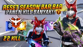 22 Kill 💪 Solo VS Squad FF 🔥 Baru Reset Season Auto Bantai Satu Server!! ⚡ Poco X3 NFC 📲