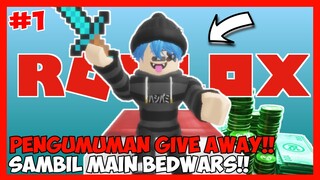 PENGUMUMAN GIVEAWAY SAMBIL MAIN BED WARS DI ROBLOX !! (ROBLOX INDONESIA)