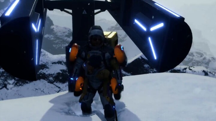 [Death Stranding] Take you to visit the private ski resort behind Node City in the mountains (with d
