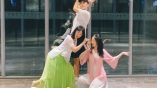 【Bai Xiaobai】Comfortable card point "Flowers and Rain Falling" Chinese style jazz choreography new v