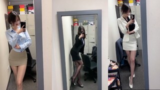 "Business attire" paired with "glasses"—so elegant and pure, can you handle it?