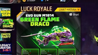 TRIK HOKI SPIN EVO GUN M1014 GREEN FLAME DRACO😱