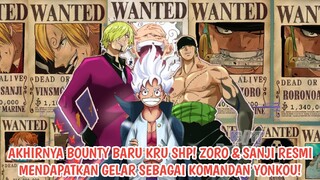 AKHIRNYA NILAI BOUNTY TERBARU DARI KRU BAJAK LAUT TOPI JERAMI SETELAH ARC WANO DIPERLIHATKAN!!