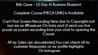 Billy Gene Course 10 Day AI Business Blueprint download