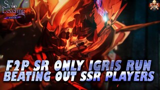 [Solo Leveling: Arise] - F2P SR ONLY Challenge w/ 75k CP Igris Battle of Time Run! Can do top 20 NP!