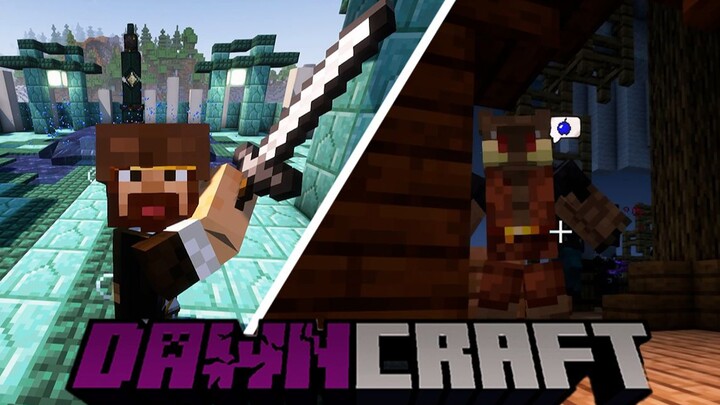 ★ มายคราฟ ★ การเอาชีวิตรอดในโลกแห่งรุ่งอรุณ DawnCraft (ทดลองแพ็กใหม่ มีบักรมาก ถ้าได้ 1 แสนไลก์ จะทำ