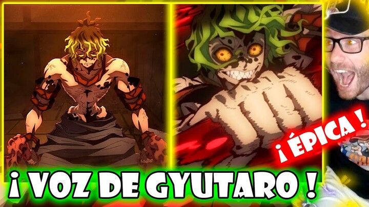 VOZ de GYUTARO 🤯😱 Español REACCIONA a DOBLAJE LATINO de KIMETSU NO YAIBA 👺 Latino VS Castellano ✨