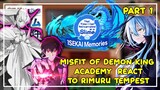 Misfit of the demon king academy react to Rimuru Tempest as Anos Brother | Gacha React | 1/2
