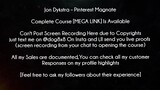 Jon Dykstra Course Pinterest Magnate download