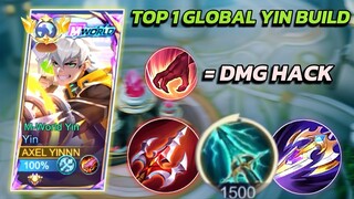 YIN SKY PIERCER + ENDLESS BATTLE COMBO IS CRAZY 🔥| YIN TOP 1 GLOBAL BUILD & EMBLEM | MOBILE LEGENDS