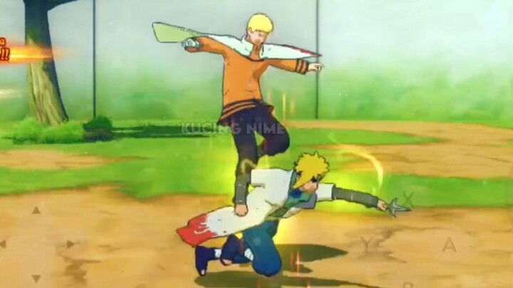 MINATO EDO TENSEI VS NARUTO HOKAGE 7 - NARUTO STORM CONNECTION ANDROID GAMEPLAY
